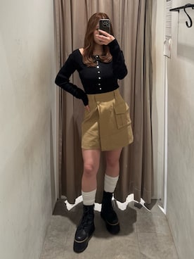 横幕学美さん（レディース・153cm）の冬コーディネート