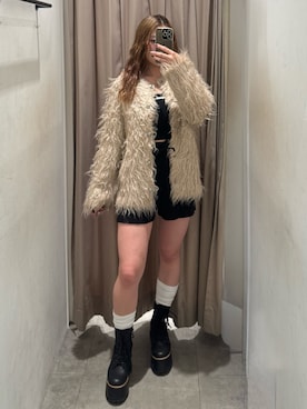 「MURUA（ムルーア）のアイテム」を使った、横幕学美さん（レディース・153cm）の秋コーディネート