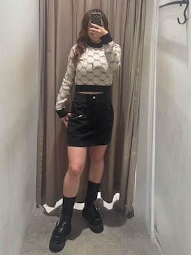 「MURUA（ムルーア）のアイテム」を使った、横幕学美さん（レディース・153cm）の秋コーディネート