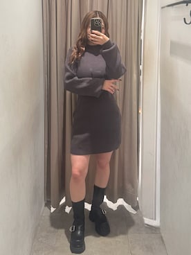 「MURUA（ムルーア）のアイテム」を使った、横幕学美さん（レディース・153cm）の秋コーディネート