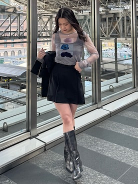 横幕学美さんの（MURUA | ムルーア）を使ったコーディネート