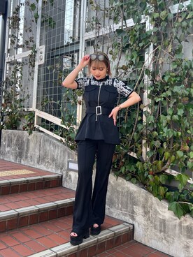 横幕学美さん(レディース・153cm)の春コーディネート