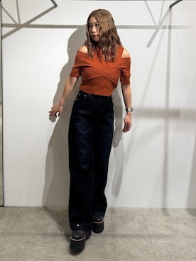 「MURUA（ムルーア）のアイテム」を使った、横幕学美さん（レディース・153cm）の夏コーディネート