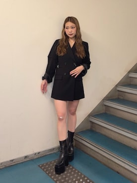 横幕学美さん(レディース・153cm)の秋コーディネート