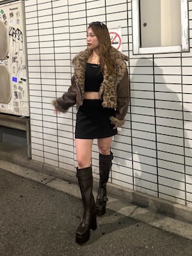 横幕学美さん(レディース・153cm)の夏コーディネート