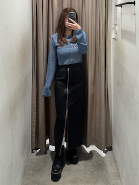 「MURUA（ムルーア）のアイテム」を使った、横幕学美さん（レディース・153cm）の冬コーディネート