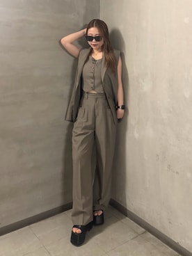 横幕学美さん（レディース・153cm）の夏コーディネート