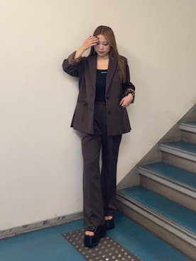 横幕学美さん(レディース・153cm)の秋コーディネート