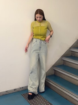 横幕学美さん(レディース・153cm)の夏コーディネート