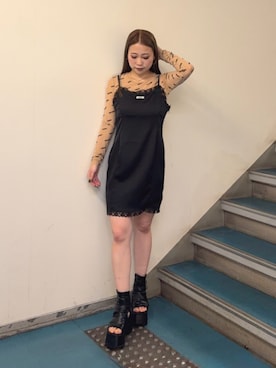 横幕学美さん(レディース・153cm)の夏コーディネート
