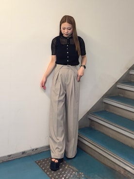 横幕学美さん(レディース・153cm)の夏コーディネート