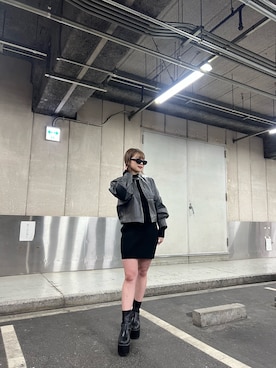 横幕学美さん（レディース・153cm）の冬コーディネート