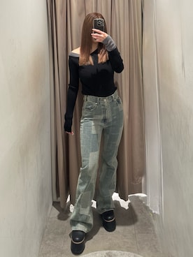 横幕学美さん(レディース・153cm)の冬コーディネート