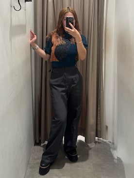 「MURUA（ムルーア）のアイテム」を使った、横幕学美さん（レディース・153cm）の秋コーディネート