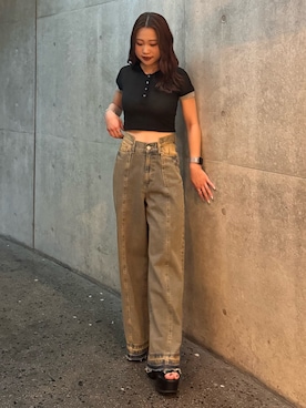 横幕学美さん(レディース・153cm)の夏コーディネート