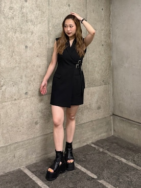 横幕学美さん(レディース・153cm)の夏コーディネート