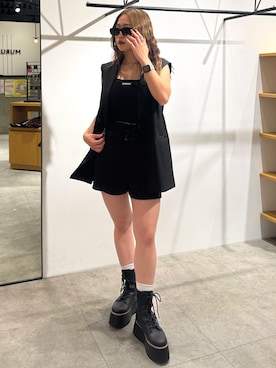 「MURUA（ムルーア）のアイテム」を使った、横幕学美さん（レディース・153cm）の夏コーディネート