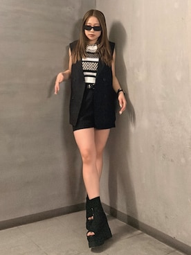 横幕学美さん(レディース・153cm)の春コーディネート