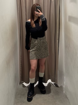 横幕学美さん(レディース・153cm)の冬コーディネート