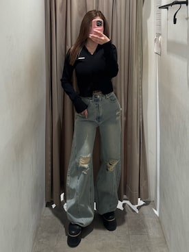 横幕学美さん（レディース・153cm）の春コーディネート