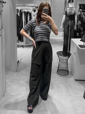 横幕学美さん（レディース・153cm）の夏コーディネート