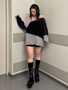 横幕学美さん（レディース・153cm）の秋コーディネート