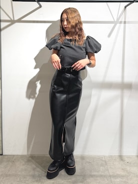 「MURUA（ムルーア）のアイテム」を使った、横幕学美さん（レディース・153cm）の夏コーディネート