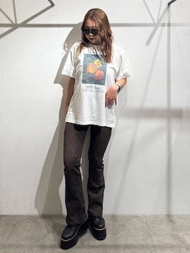「MURUA（ムルーア）のアイテム」を使った、横幕学美さん（レディース・153cm）の夏コーディネート