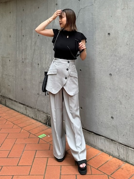 横幕学美さん（レディース・153cm）の夏コーディネート