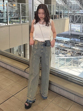 横幕学美さん(レディース・153cm)の夏コーディネート