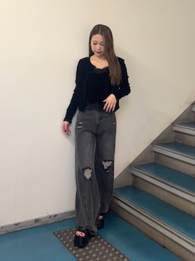 横幕学美さん(レディース・153cm)の秋コーディネート