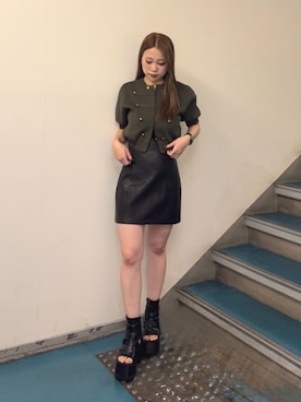 横幕学美さん(レディース・153cm)の夏コーディネート