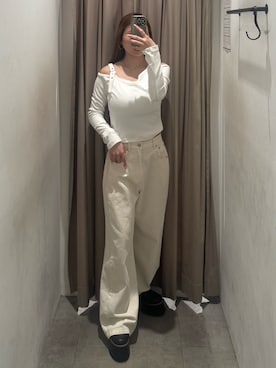 「MURUA（ムルーア）のアイテム」を使った、横幕学美さん（レディース・153cm）の春コーディネート