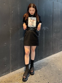 チャネルルサン専用　ーMURUA ブラック オープントゥブーティ 有名な高級ブランド チャネルルサン専用 ーMURUA ブラック