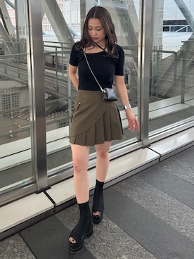 横幕学美さん（レディース・153cm）の夏コーディネート