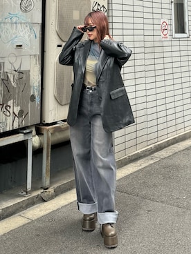 横幕学美さん(レディース・153cm)の夏コーディネート