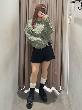 横幕学美さん（レディース・153cm）の冬コーディネート