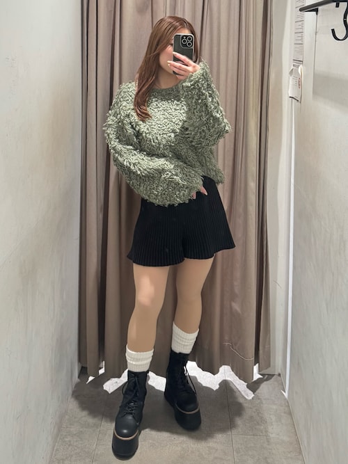 セール】ループヤーンボリュームスリーブニット（ニット/セーター