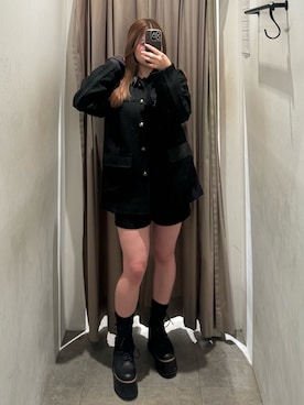 「MURUA（ムルーア）のアイテム」を使った、横幕学美さん（レディース・153cm）の春コーディネート