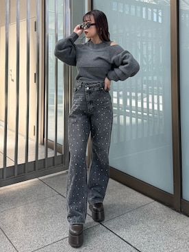 横幕学美さん（レディース・153cm）の秋コーディネート