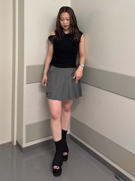 横幕学美さん（レディース・153cm）の夏コーディネート