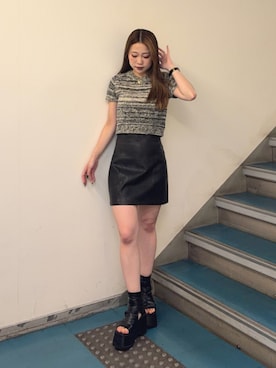 横幕学美さん(レディース・153cm)の夏コーディネート