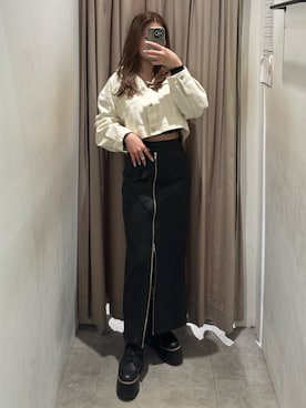 「MURUA（ムルーア）のアイテム」を使った、横幕学美さん（レディース・153cm）の冬コーディネート