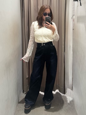 「MURUA（ムルーア）のアイテム」を使った、横幕学美さん（レディース・153cm）の秋コーディネート