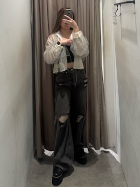 「MURUA（ムルーア）のアイテム」を使った、横幕学美さん（レディース・153cm）の春コーディネート