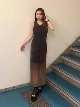 横幕学美さん(レディース・153cm)の夏コーディネート