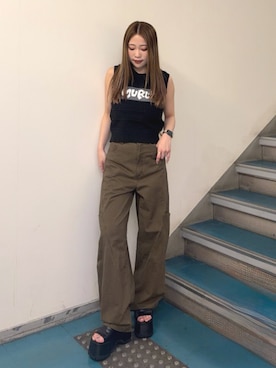 横幕学美さん(レディース・153cm)の春コーディネート