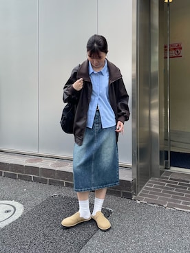 「アイテム（ブルゾン）」を使った、fuyukaさん（レディース・158cm）の夏コーディネート