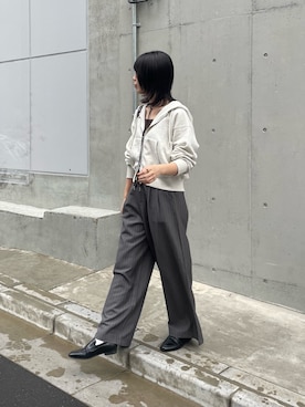 「アイテム（パーカー）」を使った、fuyukaさん（レディース・158cm）の秋コーディネート