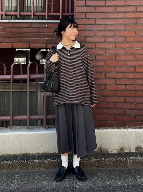 ボーダーラガーシャツ